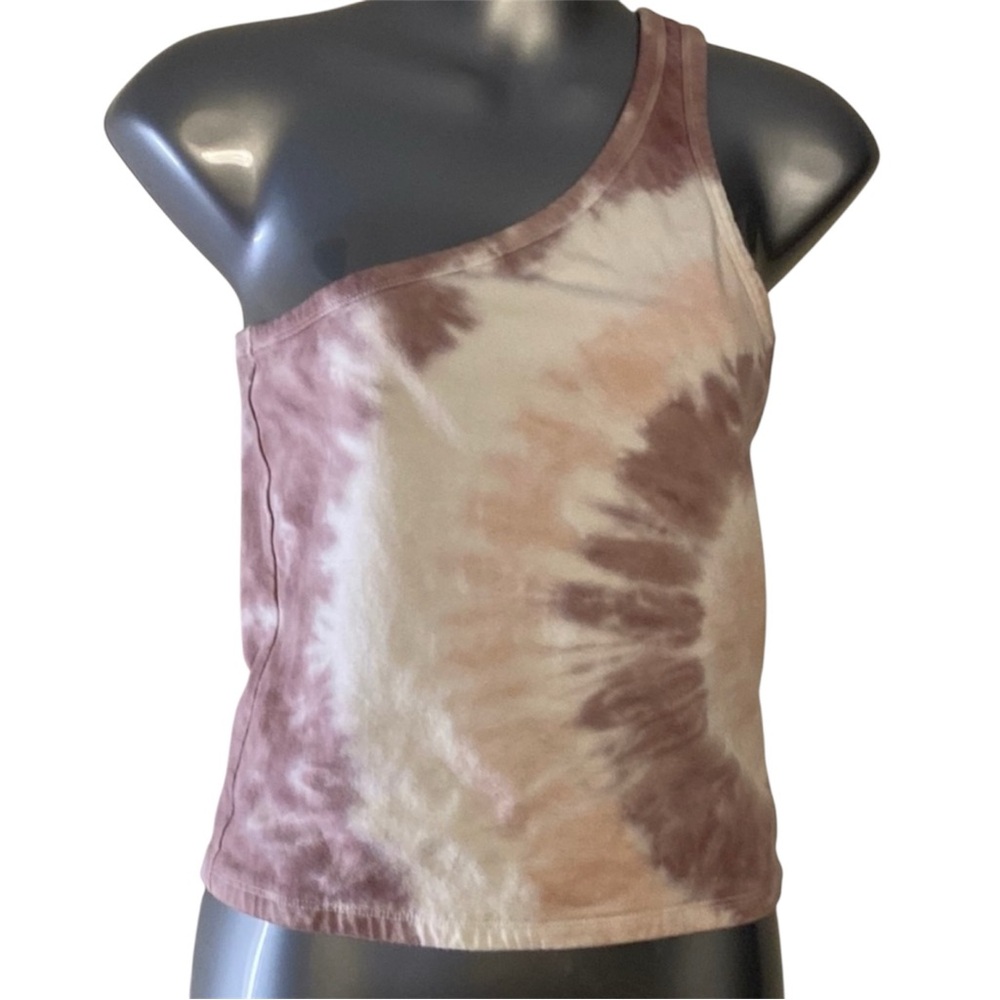 American Eagle Tie-Dye One Shoulder Tank Top Medium